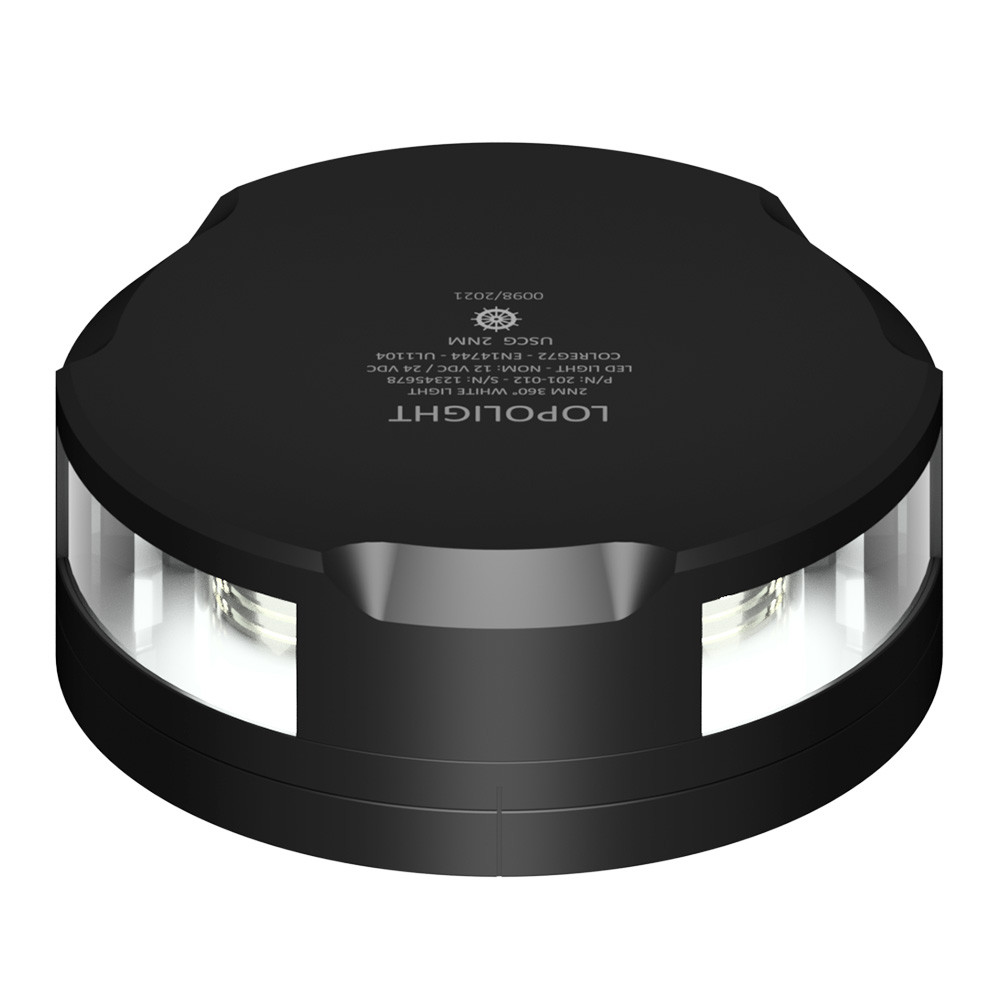 Lopolight Masthead\/360-Degree Light - 3NM - Black Housing w\/FB Base