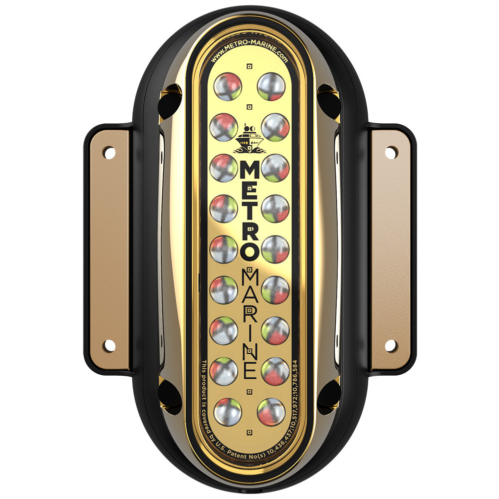Metro Marine High-Output Vertical Surface Mount Light w\/Intelligent Full Spectrum LEDs - RGBW, 45 Beam