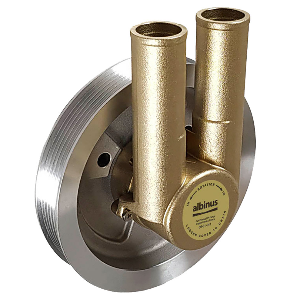 Albin Group Engine Cooling Pump f\/Volvo Gas Serpentine Belt 1 Groove - Models 4.3\/5.0\/5.7