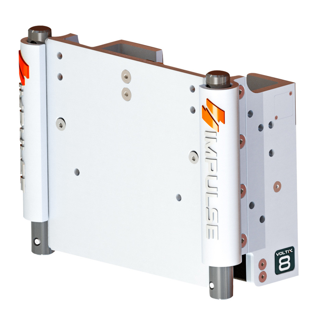 IMPULSE XL 8" Set Back Electric Jack Plate w\/Standard Control - White Cerakote