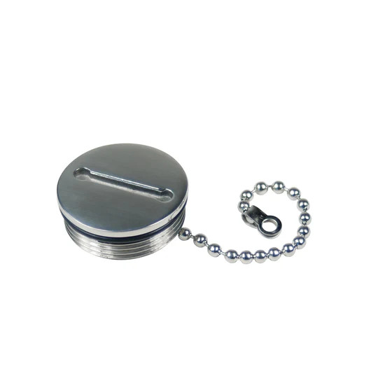 Whitecap Replacement Deck Fill Cap & Chain 2"