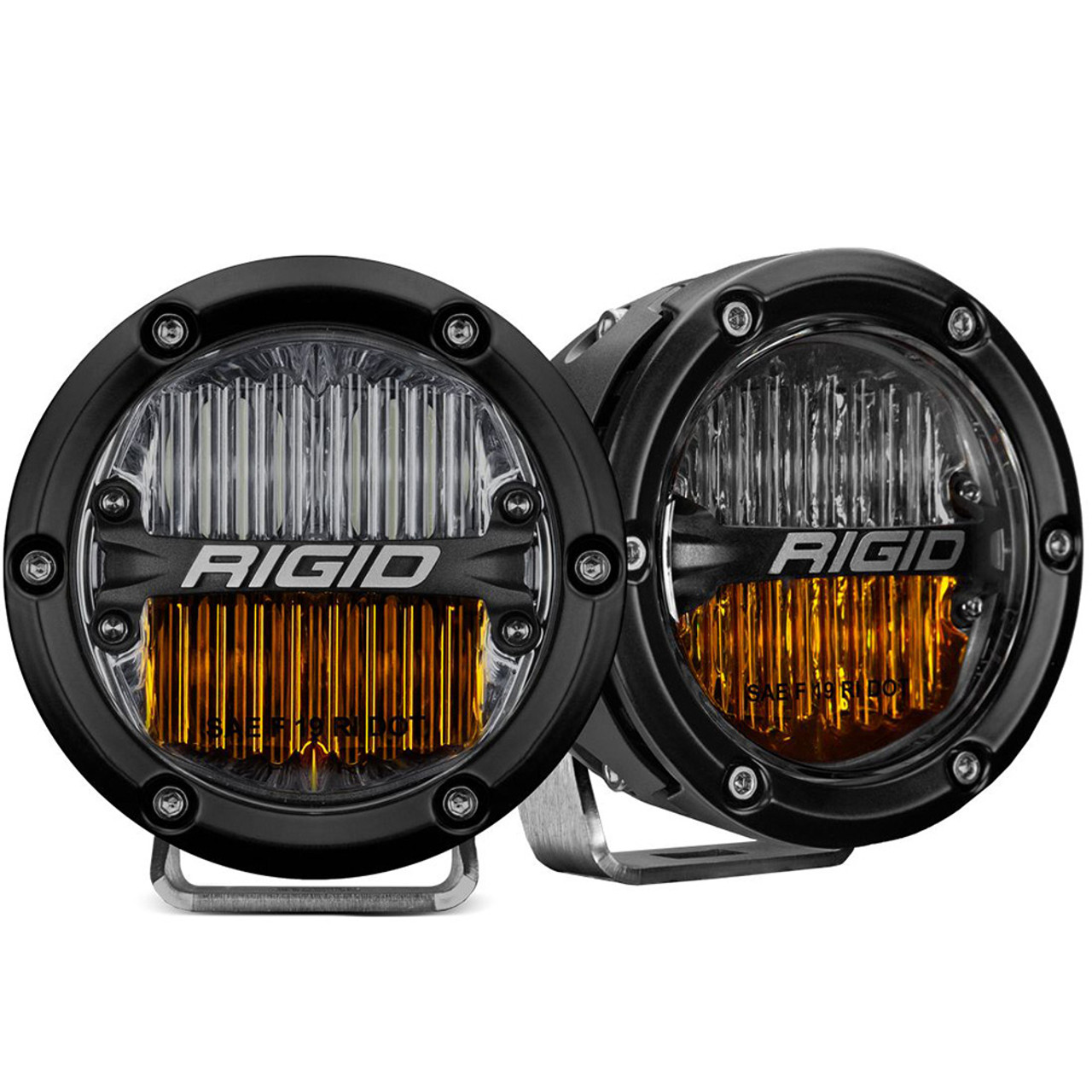 RIGID Industries 360-Series 4" LED SAE Fog Beam - Yellow\/White - Pair