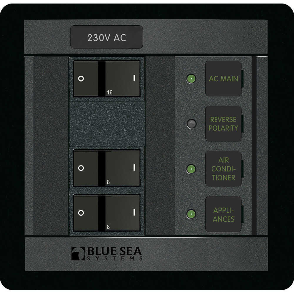 Blue Sea 230 Volt AC Main + 2 Positions