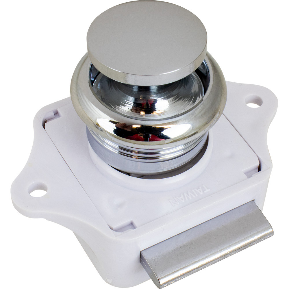 Sea-Dog Push Button Rim Latch - Chrome Plated Brass