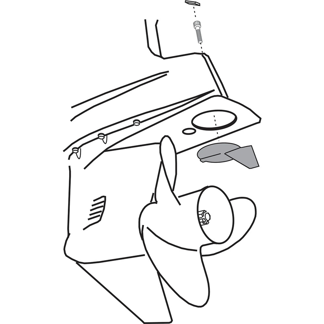 Performance Metals Yamaha Trim Tab Anode - 150-225 hp - Aluminum