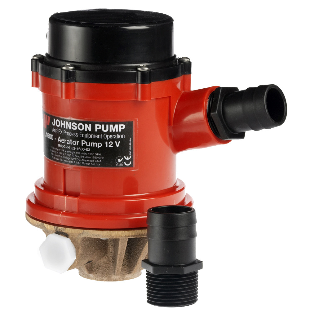 Johnson Pump Pro Series 1600 GPH Livewell\/Baitwell Pump  - 12V