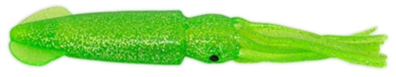 Squidnation Mauler Squid 7" Green Glitter 