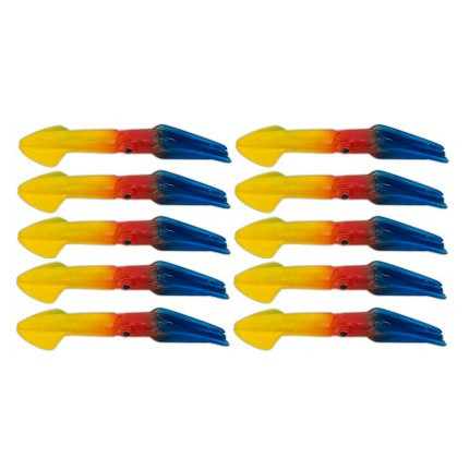Squidnation Mauler Squid 9" Rainbow - 10 Pack (10039-0011-10)