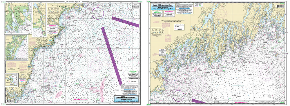 Captain Segull Chart - Nearshore: St George River, ME to Porstmouth, NH