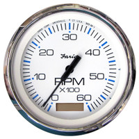 Faria Chesapeake White SS 4" Tachometer w\/Hourmeter - 6,000 RPM (Gas - Inboard) Faria Chesapeake White SS 4" Tachometer w\/Hourmeter - 6,000 RPM (Gas - Inboard)