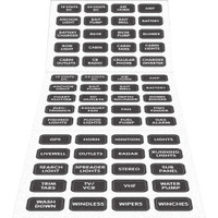 Blue Sea 8214 Black Small Format Label Kit - 60 Labels Blue Sea 8214 Black Small Format Label Kit - 60 Labels