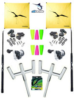 Alltackle Kite Kit w/ Dual Trident Rod Holders and Kite Combos Alltackle Kite Kit w/ Dual Trident Rod Holders and Kite Combos