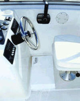 Footcush Boat Cushion 40 inch x 14 inch White with Snaps - Alltackle.com