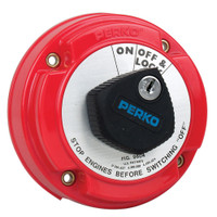 Perko Medium Duty Main Battery Disconnect Switch w\/Alternator Field Disconnect & Key Lock