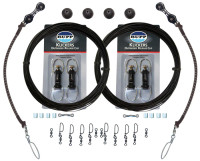 Rupp Marine Black Mono Double Rigging Kit w/ KLICKER Releases - Pair