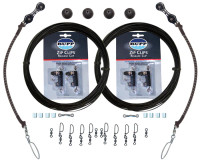 Rupp Marine Black Mono Double Rigging Kit w/ ZIP CLICK Releases - Pair