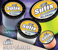 Hi-Vis Yellow Sufix Superior Monofilament Fishing Line 4.4lb Spool