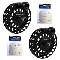 Maxel Teaser Reel - Black MTR08BLK - 2 Pack - Includes 2 Backing Plates Maxel Teaser Reel - Black MTR08BLK - 2 Pack - Includes 2 Backing Plates