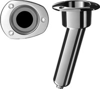 Mate Series Rod Holder with drain 15 degrees oval flange