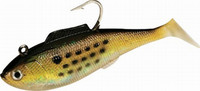 Tsunami Holographic Heavy Swim Shad 6.5" 2 pack Golden Bunker W/ Spots Tsunami Holographic Heavy Swim Shad 6.5" 2 pack Golden Bunker W/ Spots