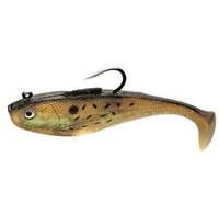 Tsunami Holographic Swim Shad 6" 4 pack Golden Bunker W/ Spots Tsunami Holographic Swim Shad 6" 4 pack Golden Bunker W/ Spots
