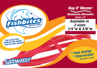 Fishbites Shrimp Pink Fish Bites Strip Bait 15 Pack - All-Purpose