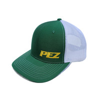 Pez Trucker Hat - Side2 Logo - Green/Yellow