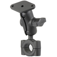 RAM Mount RAM Torque 3\/4" - 1" Diameter Handlebar\/Rail Base with 1" Ball, SHORT Arm and Diamond Plate RAM Mount RAM Torque 3\/4" - 1" Diameter Handlebar\/Rail Base with 1" Ball, SHORT Arm and Diamond Plate