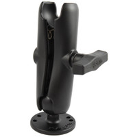 RAM Mount 1.5" Ball Double Socket Arm w\/2.5" Round Base RAM Mount 1.5" Ball Double Socket Arm w\/2.5" Round Base