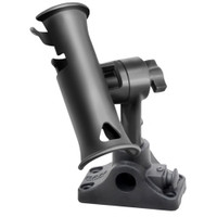 RAM Mount RAM Tube Jr. Fishing Rod Holder, Standard 4" Length Post Spline & Combo Bulkhead\/Flat Surface Base w\/Plunger RAM Mount RAM Tube Jr. Fishing Rod Holder, Standard 4" Length Post Spline & Combo Bulkhead\/Flat Surface Base w\/Plunger