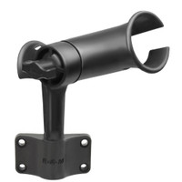 RAM Mount RAM Tube Jr. Fishing Rod Holder w\/Short 4" Length Post Spline & Bulkhead Mounting Base RAM Mount RAM Tube Jr. Fishing Rod Holder w\/Short 4" Length Post Spline & Bulkhead Mounting Base