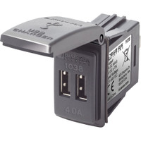 Blue Sea 1038 48V Dual USB Charger Contura Switch Mount Blue Sea 1038 48V Dual USB Charger Contura Switch Mount