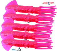 The ORIGINAL, (Often copied, but never duplicated) SQUIRT SQUID is soft, but no too soft. Amazing action and fish catching ability. The most successful lure for Giant Tuna, it produced the largest Tuna on rod and reel in the U.S.A. of 1,228 LB. They also make great SPREADER-BAR rigs and DAISY CHAINS. Use the 6" and 9" SQUID DAISY CHAINS for Sailfish and smaller game fish, and the 12" SQUID DAISY CHAINS for Tuna. The ORIGINAL, (Often copied, but never duplicated) SQUIRT SQUID is soft, but no too soft. Amazing action and fish catching ability. The most successful lure for Giant Tuna, it produced the largest Tuna on rod and reel in the U.S.A. of 1,228 LB. They also make great SPREADER-BAR rigs and DAISY CHAINS. Use the 6" and 9" SQUID DAISY CHAINS for Sailfish and smaller game fish, and the 12" SQUID DAISY CHAINS for Tuna.