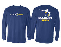Marlin Hook Performance Shirt LS - Royal