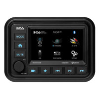 Boss Audio Bluetooth (Audio Streaming) Marine Gauge Digital Media AM\/FM Receiver - Black