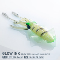 Chasebaits - The Ultimate Squid 7.8" Glow Ink Chasebaits - The Ultimate Squid 7.8" Glow Ink
