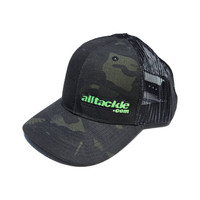 Alltackle Fishing Hat - Camo Side Hit - Black/Green