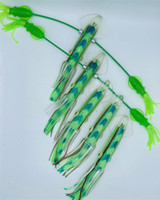 Squidnation Billfish Edition Flippy Floppy Pukula Series Daisy Chain -Lumo Green
