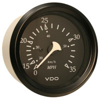 VDO Cockpit Marine 85mm (3-3\/8") 35 MPH Pitot Speedometer - Black Dial\/Bezel VDO Cockpit Marine 85mm (3-3\/8") 35 MPH Pitot Speedometer - Black Dial\/Bezel