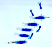 Squidnation Game fish Mini Flippy Floppy Daisy Chain - Electric Blue