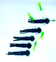 Squidnation Game fish Mini Flippy Floppy Daisy Chain - Super Dark Green Squidnation Game fish Mini Flippy Floppy Daisy Chain - Super Dark Green