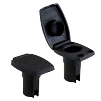 Attwood Oval 2-Pin Base f\/Angled Pole - Black Attwood Oval 2-Pin Base f\/Angled Pole - Black