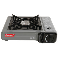 Coleman Table Top 1 Burner Butane Camping Stove - Grey Coleman Table Top 1 Burner Butane Camping Stove - Grey