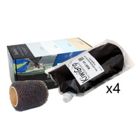 KiwiGrip 4 - 1 Liter Pouches - Black with 4" Roller KiwiGrip 4 - 1 Liter Pouches - Black with 4" Roller
