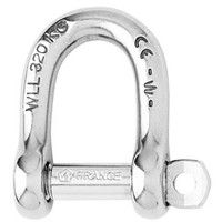 Wichard Not Self-Locking D Shackle - 14mm Diameter - 9\/16"