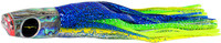 Black Bart Eleuthera Plunger Trolling Lure -Blue-Yellow/Green Chartreuse