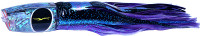 Black Bart Big Rock Plunger Marlin Lure- Black Purple Split/Purple Fleck Black Bart Big Rock Plunger Marlin Lure- Black Purple Split/Purple Fleck