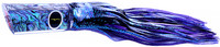 Black Bart Kona Classic Tube Marlin Lure-Black Purple Split/Purple Fleck Black Bart Kona Classic Tube Marlin Lure-Black Purple Split/Purple Fleck
