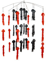 Squidnation Dredge 6-Arm 9" Squid Red/Black Squidnation Dredge 6-Arm 9" Squid Red/Black