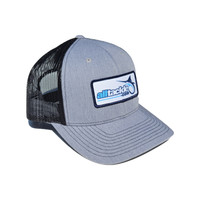 Alltackle Fishing Hat - Patch - Gray & Black 